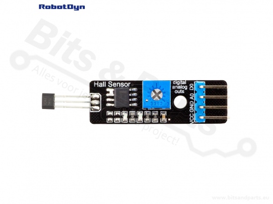 Hall sensor magnetic field sensor / magnetometer on breakout board